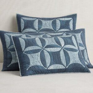NWT Pottery Barn Harper Quilted Sham, Standard (2)